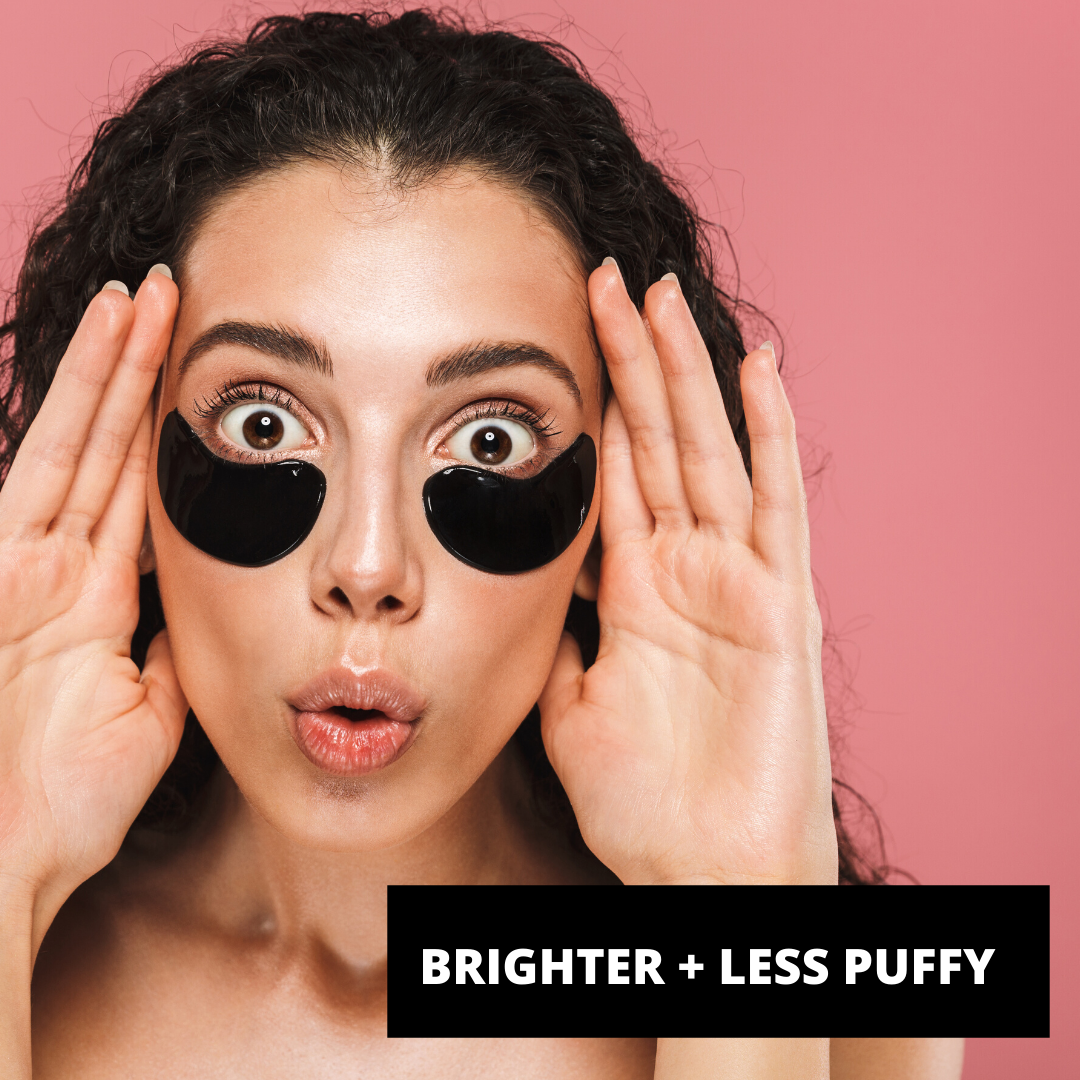PURE SOL. Beauty  Wake Up Hydrogel Eye Mask Charcoal  + Hyaluronic Acid