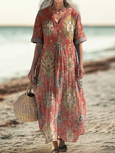 Fashionable Casual Dress With Digital Print