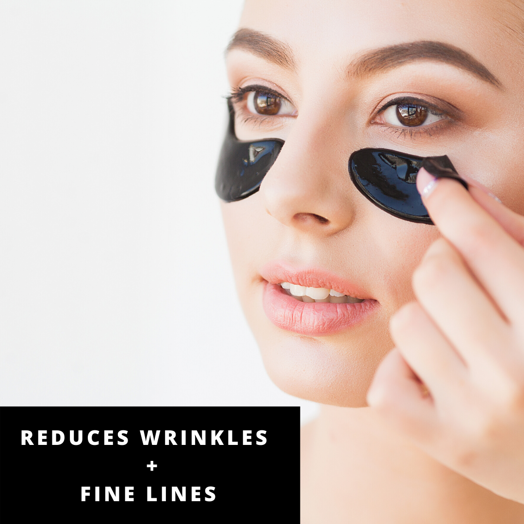 PURE SOL. Beauty  Wake Up Hydrogel Eye Mask Charcoal  + Hyaluronic Acid