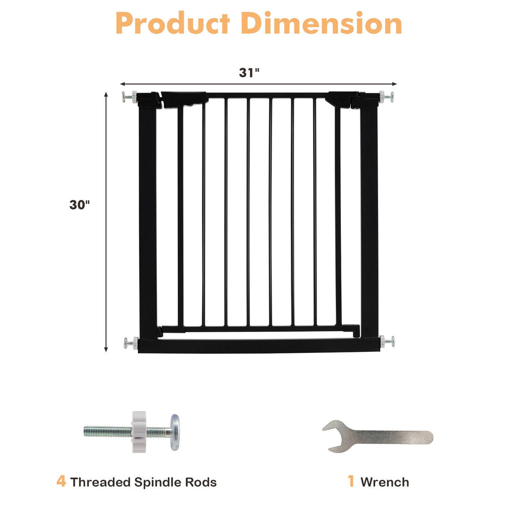 30-32.5 Inch Wide Safety Gate with 30 Inch Scientific Height