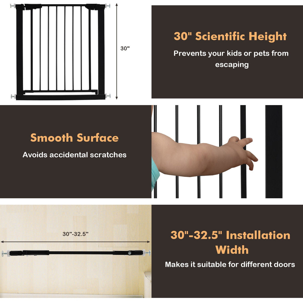 30-32.5 Inch Wide Safety Gate with 30 Inch Scientific Height