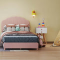 Children’s Room Furniture Bundle: Twin Pink Bed Blue & Pink Rocking Chairs Storage End Table